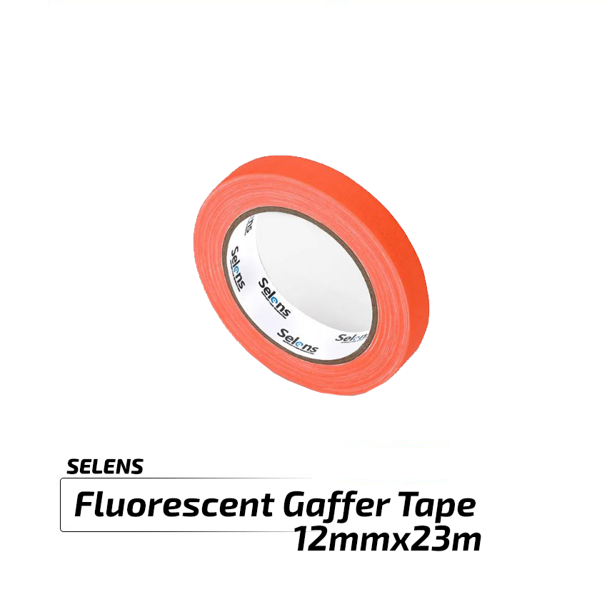 Fluorescent gaffer tape 12mmx23m / 4 colors /