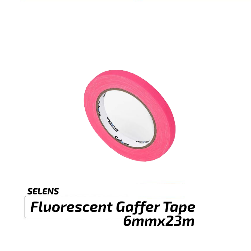 Fluorescent gaffer tape 6mmx23m / 4 colors /
