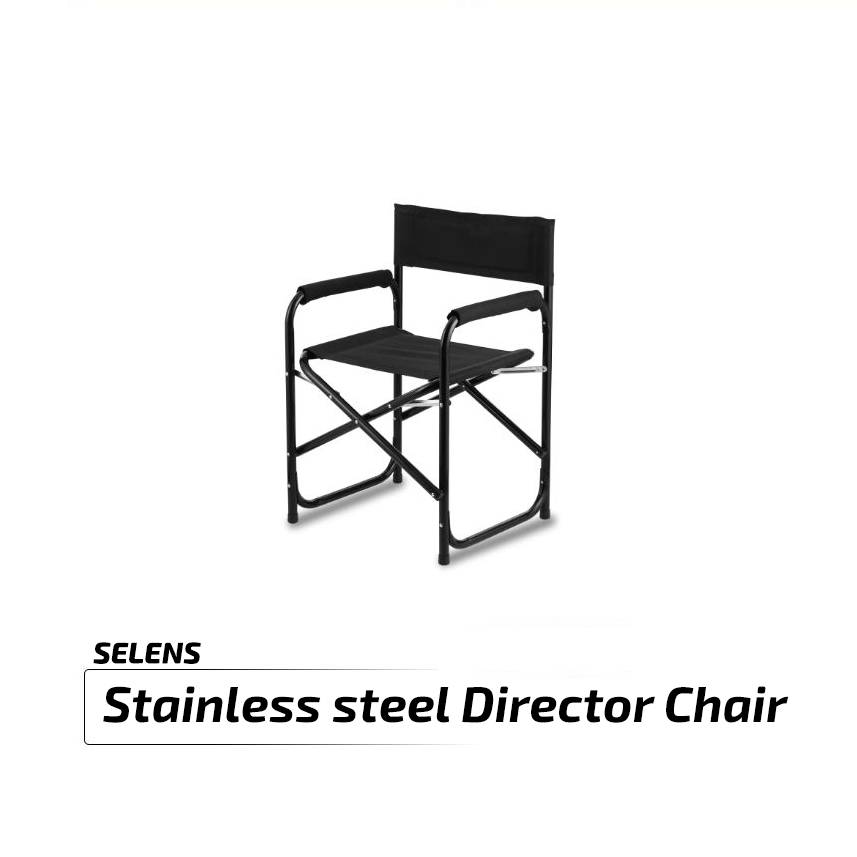 Stainless steel director chair