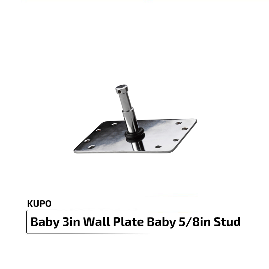 Baby 3in Wall Plate Baby 5/8in Stud